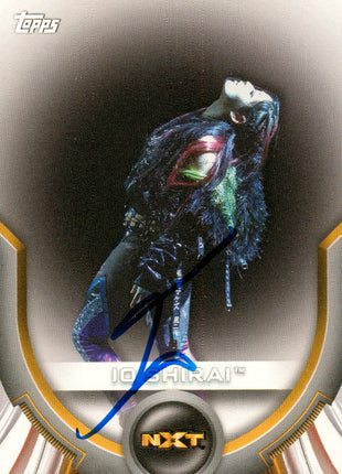 Io Shirai signed 2020 Topps WWE NXT Trading Card