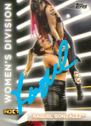 Raquel Gonzalez signed 2021 Topps WWE NXT Trading Card