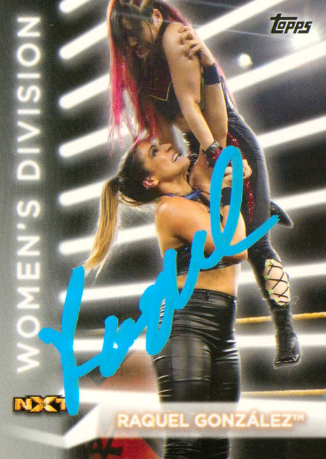 Raquel Gonzalez signed 2021 Topps WWE NXT Trading Card
