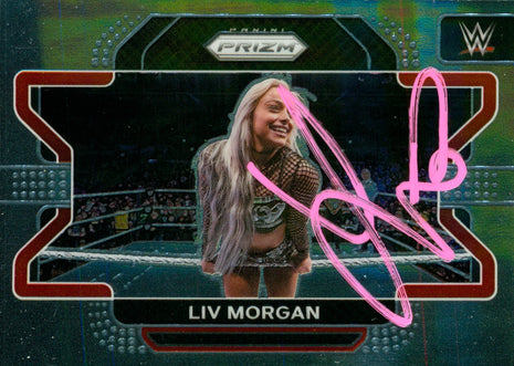 Liv Morgan signed 2022 Panini Prizm WWE Trading Card