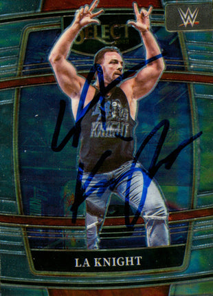 Carte à collectionner Panini Select WWE 2022 signée par LA Knight