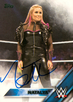 Natalya signed 2016 Topps WWE Trading Card