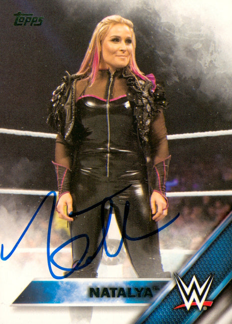 Natalya signed 2016 Topps WWE Trading Card