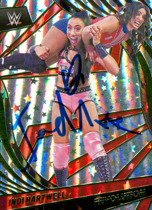 Indi Hartwell signed 2022 Panini Revolution Astro WWE Trading Card