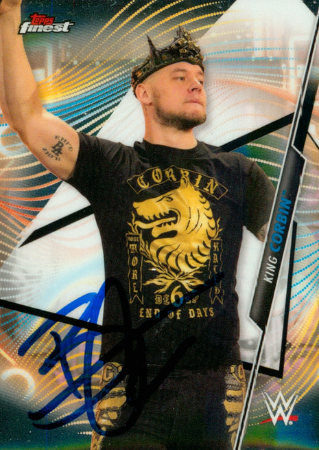 Baron Corbin signed 2020 Topps Finest WWE Trading Card