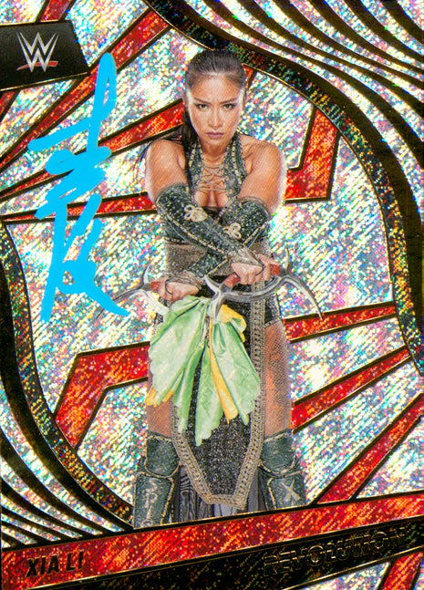 Xia Li signed 2022 Panini Revolution WWE Trading Card