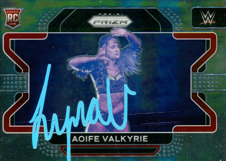 Lyra Valkyrie signed 2022 Panini Prizm WWE Trading Card