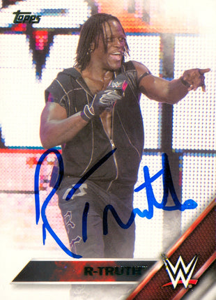 R-Truth signed 2016 Topps WWE Trading Card