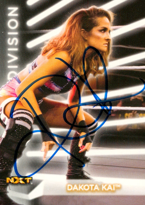 Dakota Kai signed 2021 Topps WWE NXT Trading Card