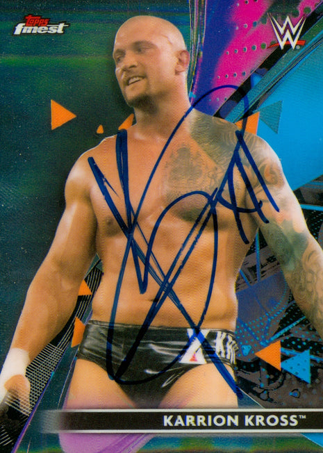 Karrion Kross signed 2021 Topps Finest WWE Trading Card