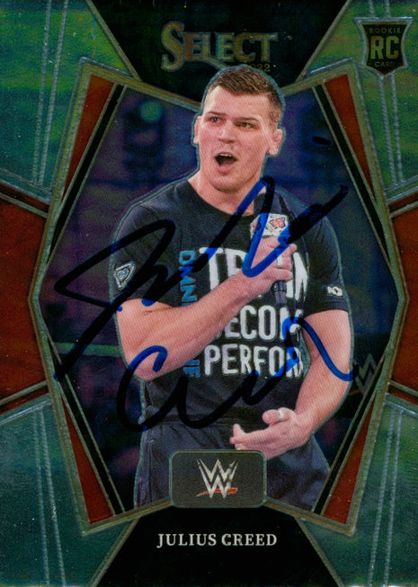 Julius Creed signed 2022 Panini Select WWE Trading Card