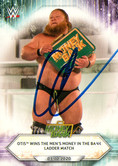 Otis signed 2021 Topps WWE Trading Card