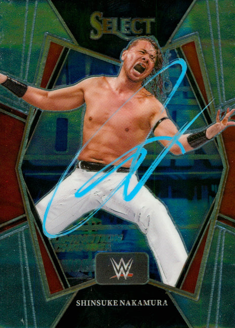 Shinsuke Nakamura signed 2022 Panini Select WWE Trading Card