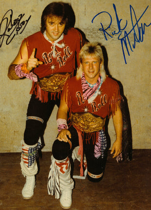 Photo 8x10 signée par Ricky Morton et Robert Gibson