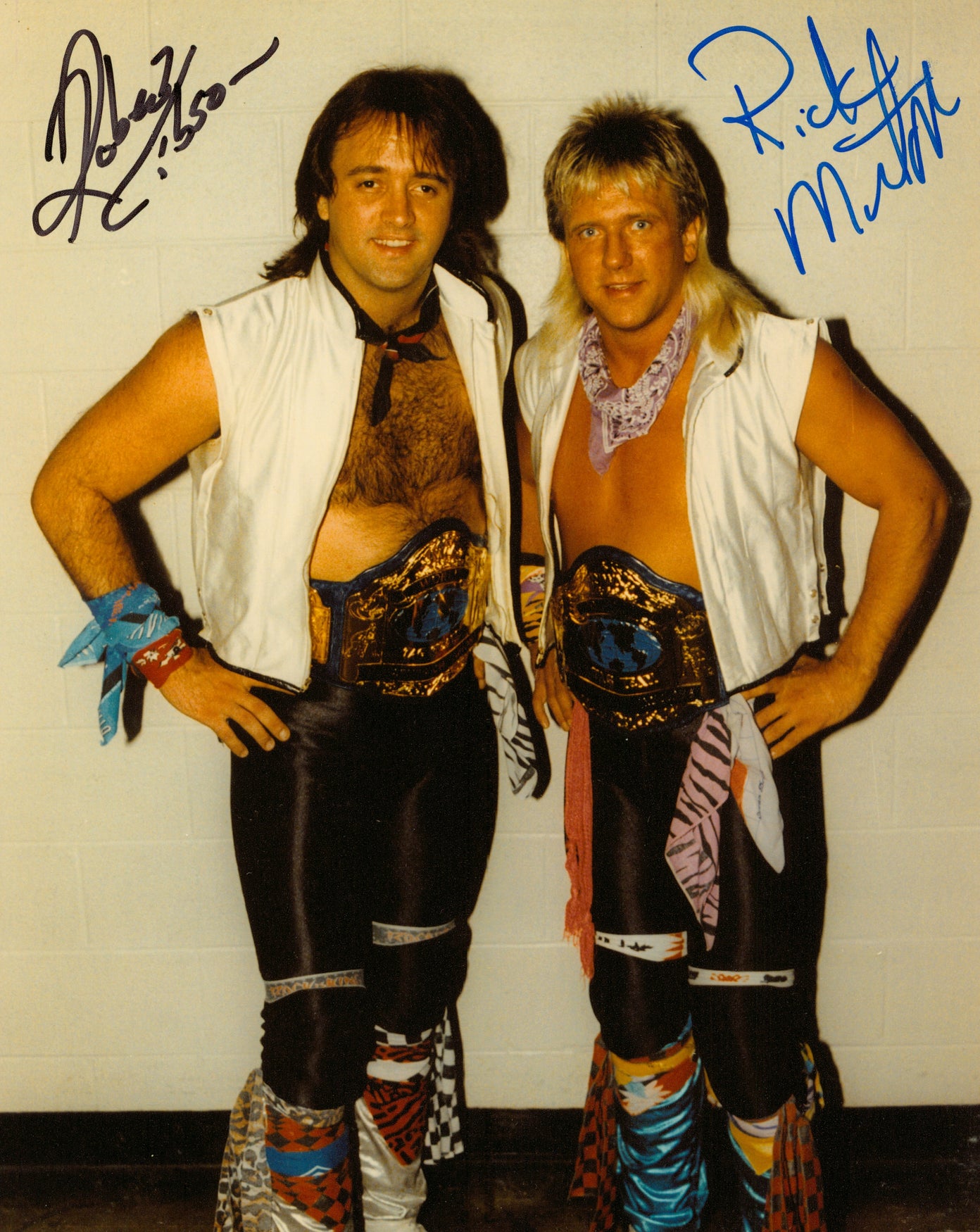 Ricky Morton & Robert Gibson dual signed 8x10 Photo – Signed By Superstars