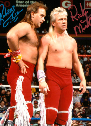 Rock N Roll Express - Photo 8x10 signée par Ricky Morton et Robert Gibson