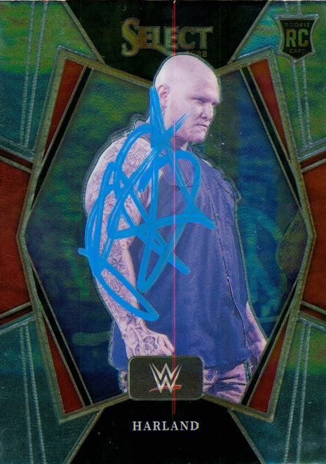 Harland signed 2022 Panini Select WWE Trading Card