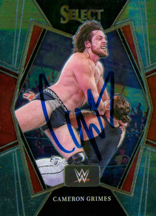 Cameron Grimes signed 2022 Panini Select WWE Trading Card