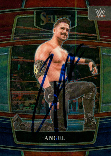 Angel Garza signed 2022 Panini Select WWE Trading Card