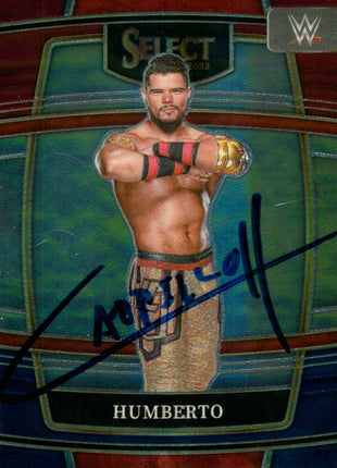 Humberto signed 2022 Panini Select WWE Trading Card