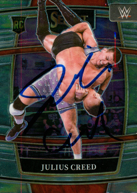 Julius Creed signed 2022 Panini Select WWE Trading Card