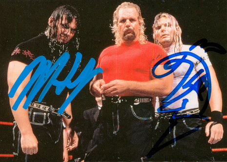 Jeff Hardy & Matt Hardy dual signed 1999 Comic Image Trading Card (w/ Beckett)
