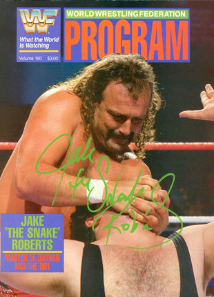 Jake Roberts signed WWF Program Volume 160