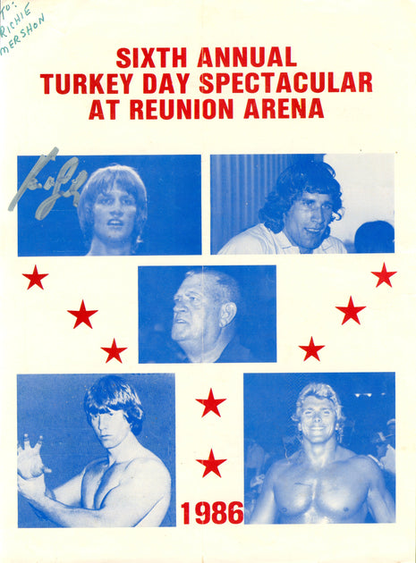 Kevin Von Erich signed WCCW Program November 27, 1986