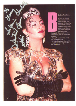 Photo 8x10 signée par Sherri Martel