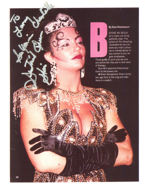 Photo 8x10 signée par Sherri Martel