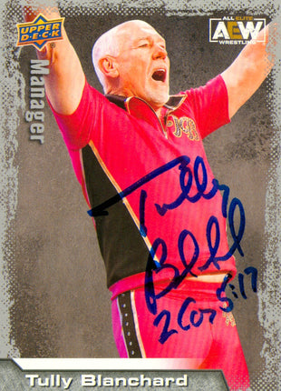 Tully Blanchard signed 2022 Upper Deck AEW Trading Card