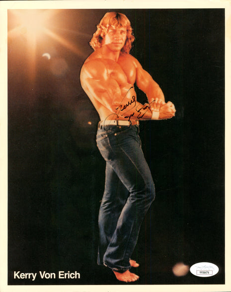 Kerry Von Erich signed 8x10 Photo (w/ JSA)