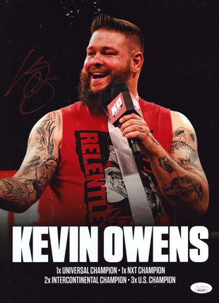 Kevin Owens signed 11x14 Photo (w/ JSA)