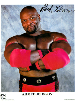 Ahmed Johnson signed 8x10 Photo