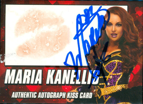 Maria Kanellis signed Kiss Card