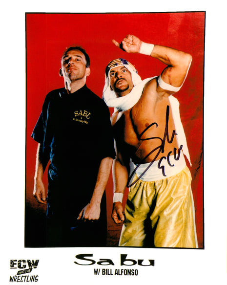 Sabu signed 8x10 Photo
