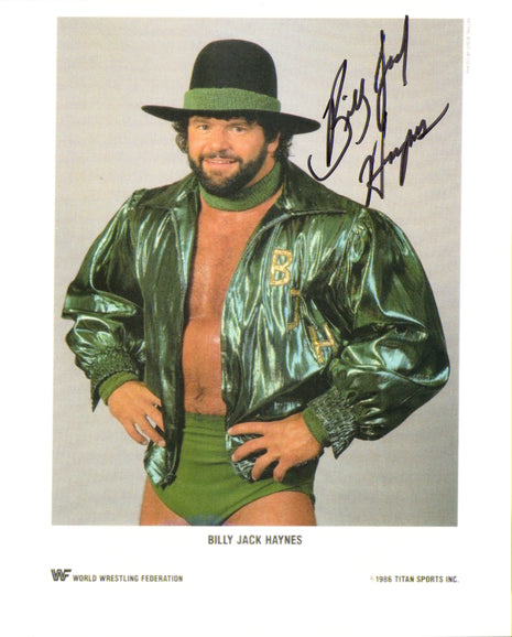 Photo 8x10 signée par Billy Jack Haynes
