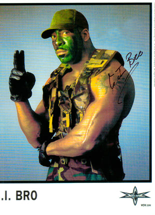 Photo 8x10 signée par GI Bro (Booker T)