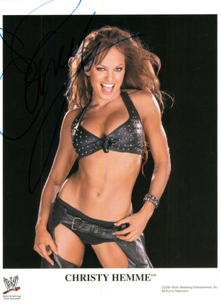 Christy Hemme signed 8x10 Photo