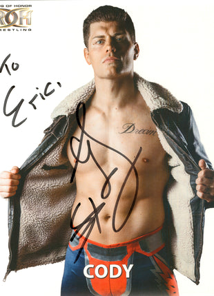 Cody Rhodes signed 8x10 Photo
