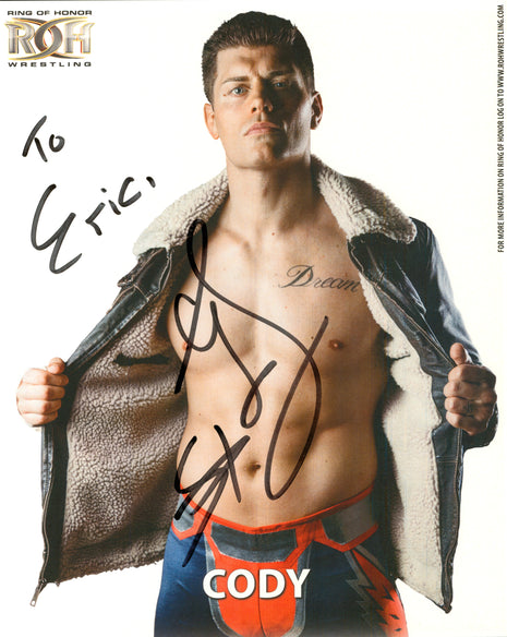 Photo 8x10 signée par Cody Rhodes