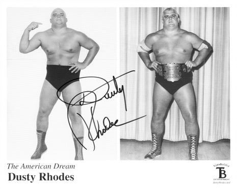 Photo 8x10 signée par Dusty Rhodes