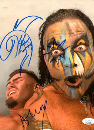 Austin Theory & Jeff Hardy dual signed 8x10 Photo (w/ JSA)