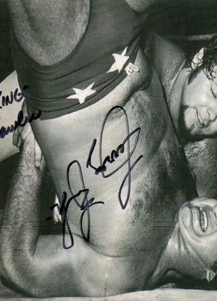 Jerry Lawler et Terry Funk, photo 8x10 signée en double