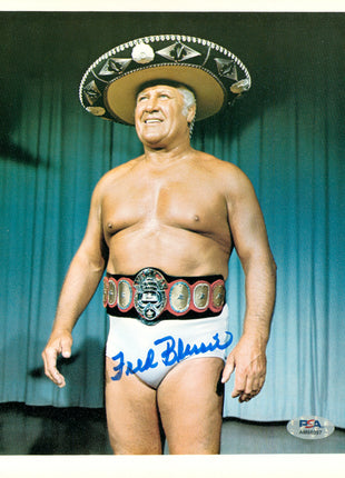 Freddie Blassie signed 8x10 Photo (w/ PSA)