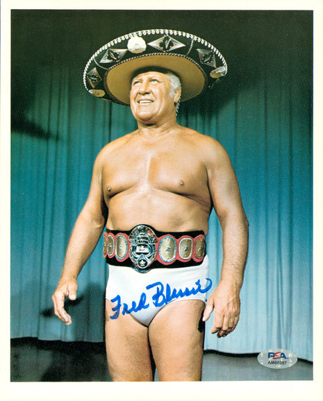 Freddie Blassie signed 8x10 Photo (w/ PSA)