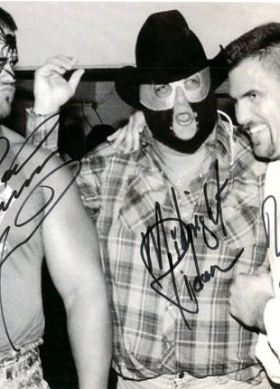 Midnight Rider, Animal & Nikita Koloff  triple signed 8x10 Photo