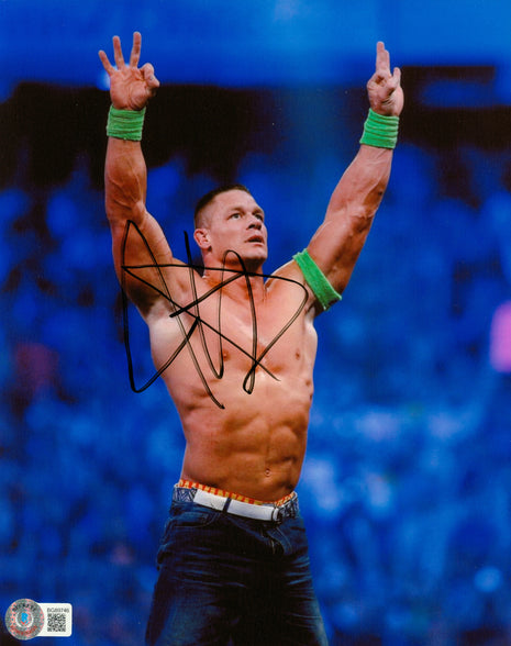 John Cena signed 8x10 Photo (w/ Beckett)