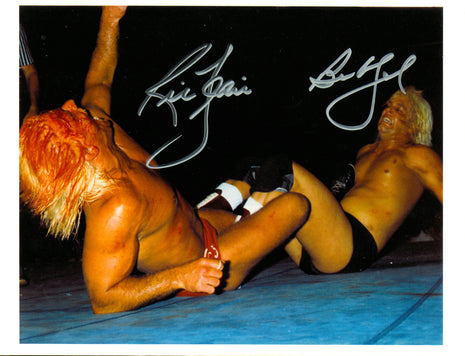 Ric Flair & Buddy Landel dual signed 8x10 Photo