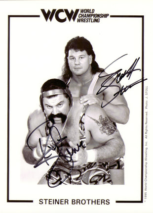 Rick Steiner & Scott Steiner dual signed 8x10 Photo